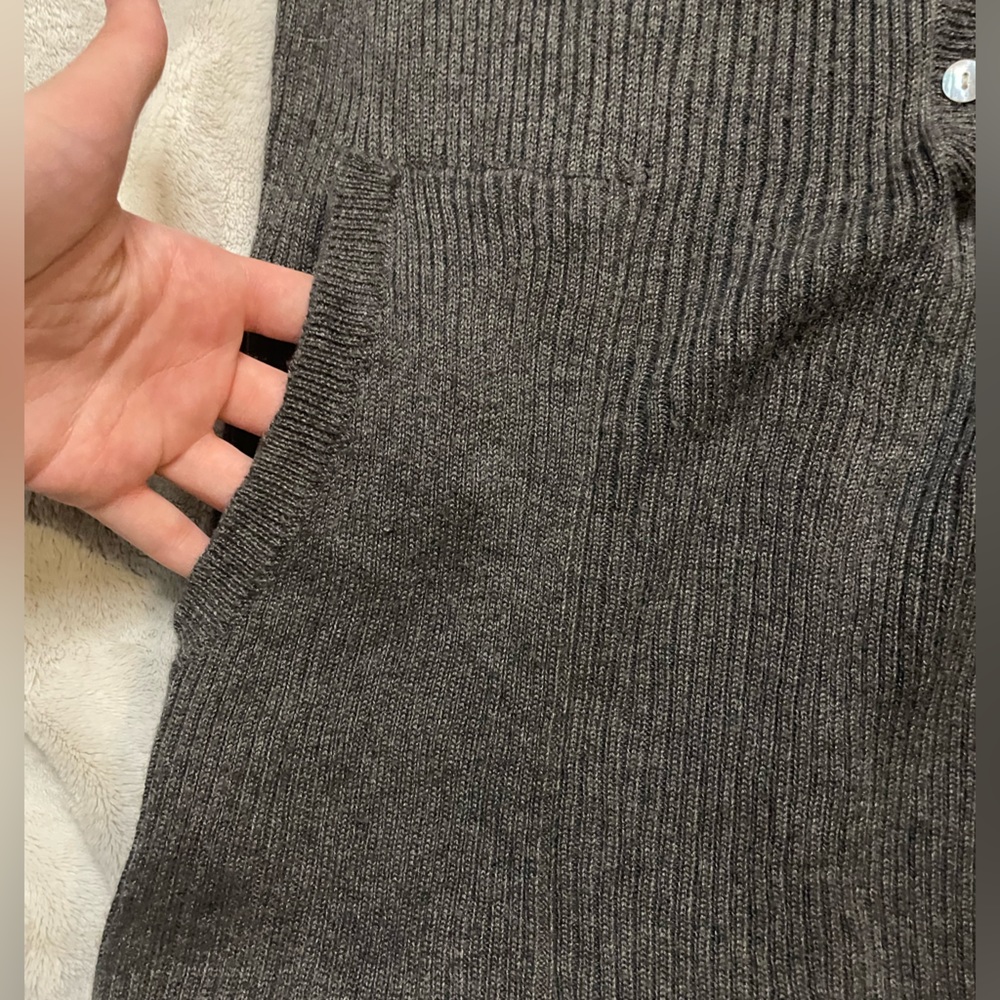ZARA the Maternity Mood Ribbed Knit Jumpsuit Vneck with Buttons - Picture 7 of 8